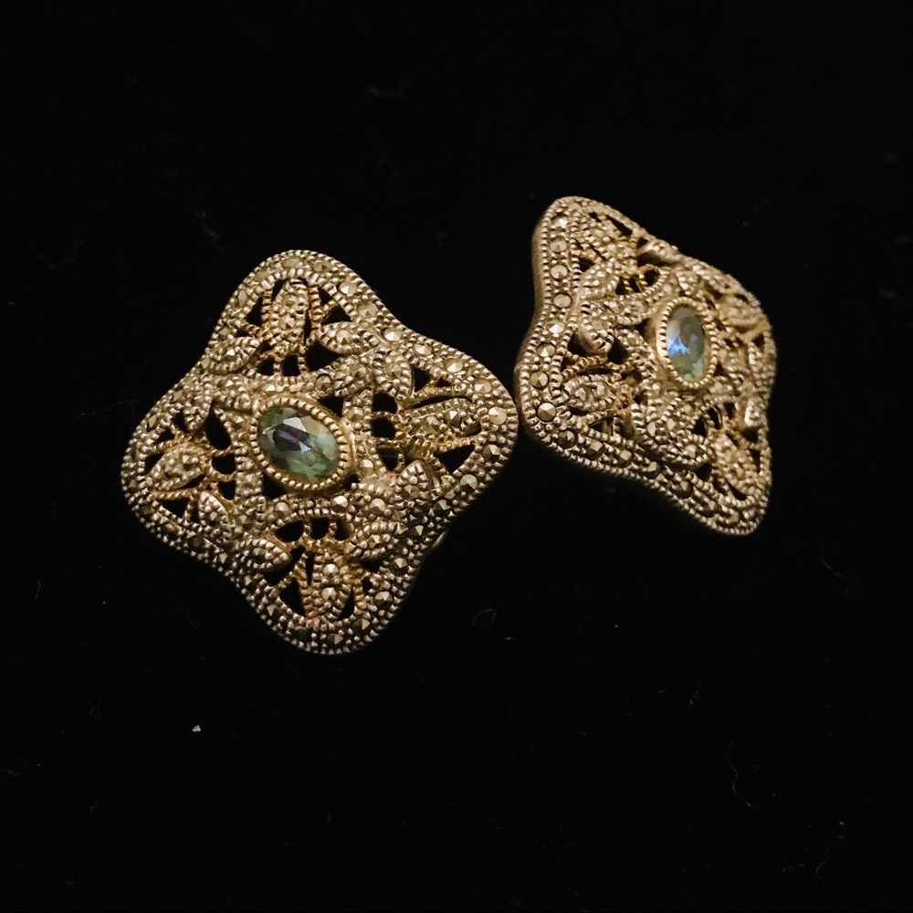 Vintage square earrings